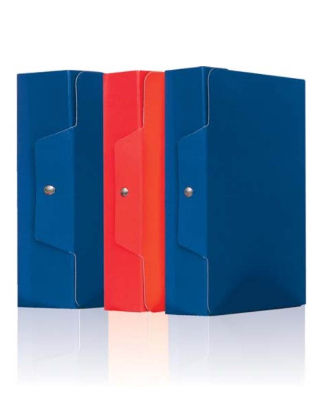 Scatola Progetti Con Bottone Dorso 8 Blu