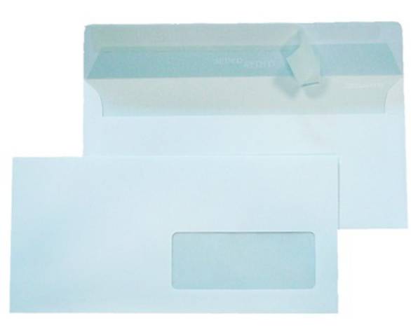 Buste Autoadesive 1 Finestra 11x23cm Bianche 500pz. Blasetti