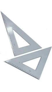 Set 2 Squadrette In Plastica 45Gradix30cm - 60Gradix30cm