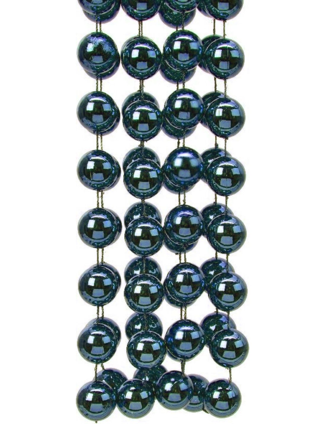 Addobbo Albero Di Natale Collana Di Perle Blu Scuro 270cm