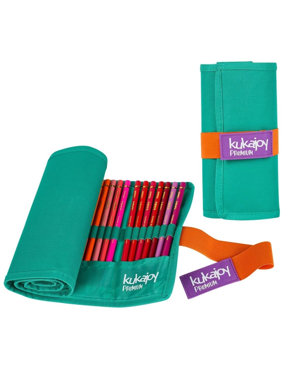 Rotolo Con Pastelli Matite Colorate Kukajoy 50pz