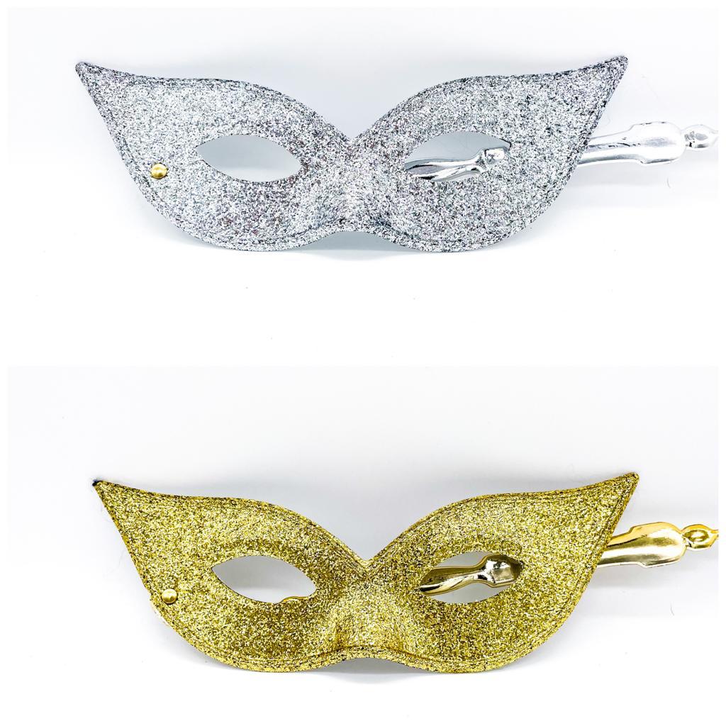 Maschera Veneziana Con Asta Colori Assortiti Per Occhi Maschere Carnevale
