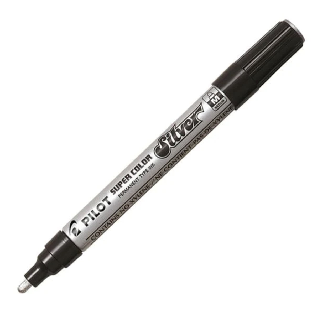 Pilot Pennarello M Marker Super Color Punta Media Argento