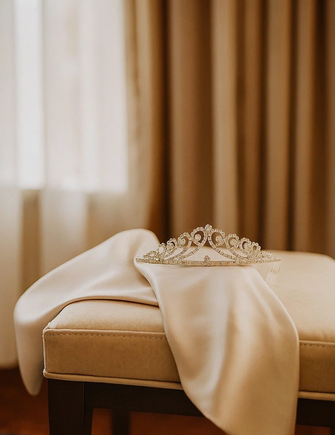 Diadema Principessa Argento Con Strass