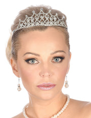 Diadema Principessa Argento Con Strass