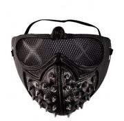 Maschera Nera Con Borchie