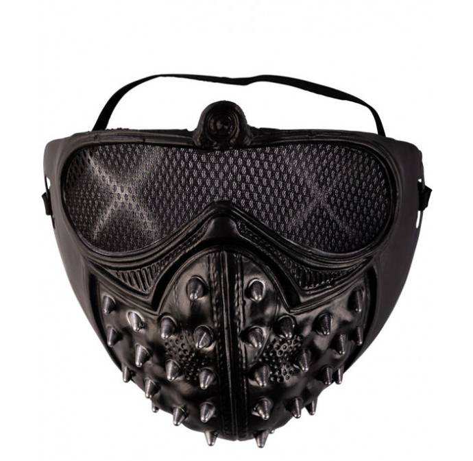 Maschera Nera Con Borchie