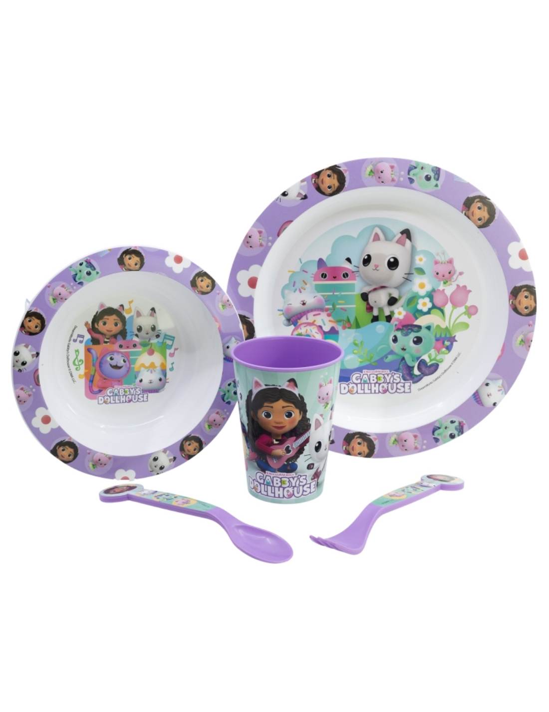 Set Pappa Per Bambini Gabby's Dollhouse 5pz