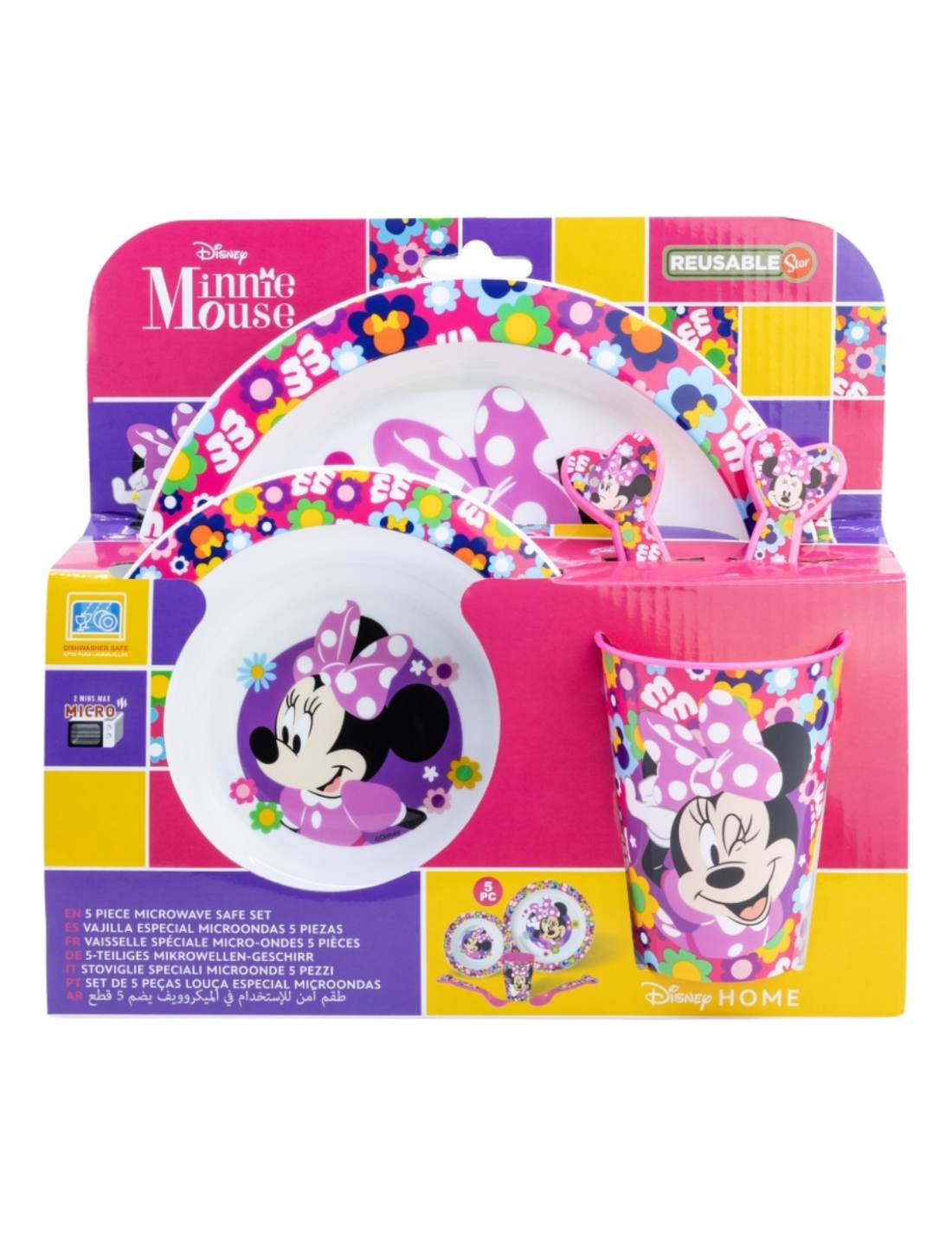 Set Pappa Per Bambini Disney Minnie 5pz