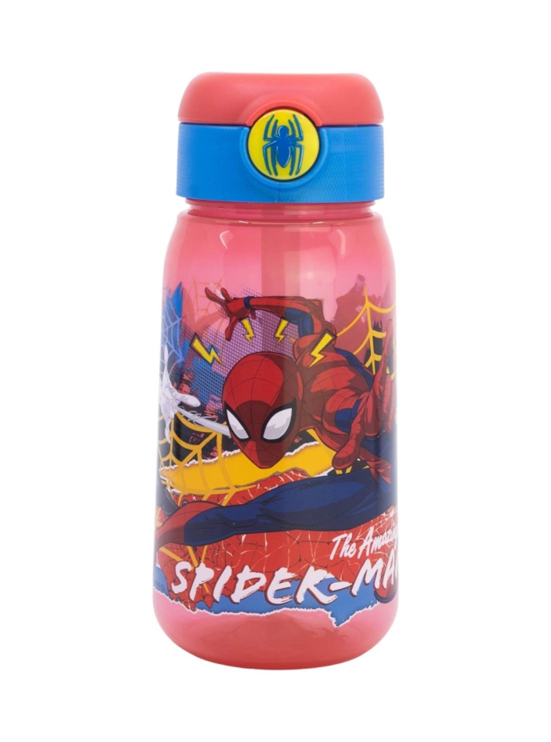 Borraccia A Scatto Con Cannuccia Marvel Spiderman 510ml