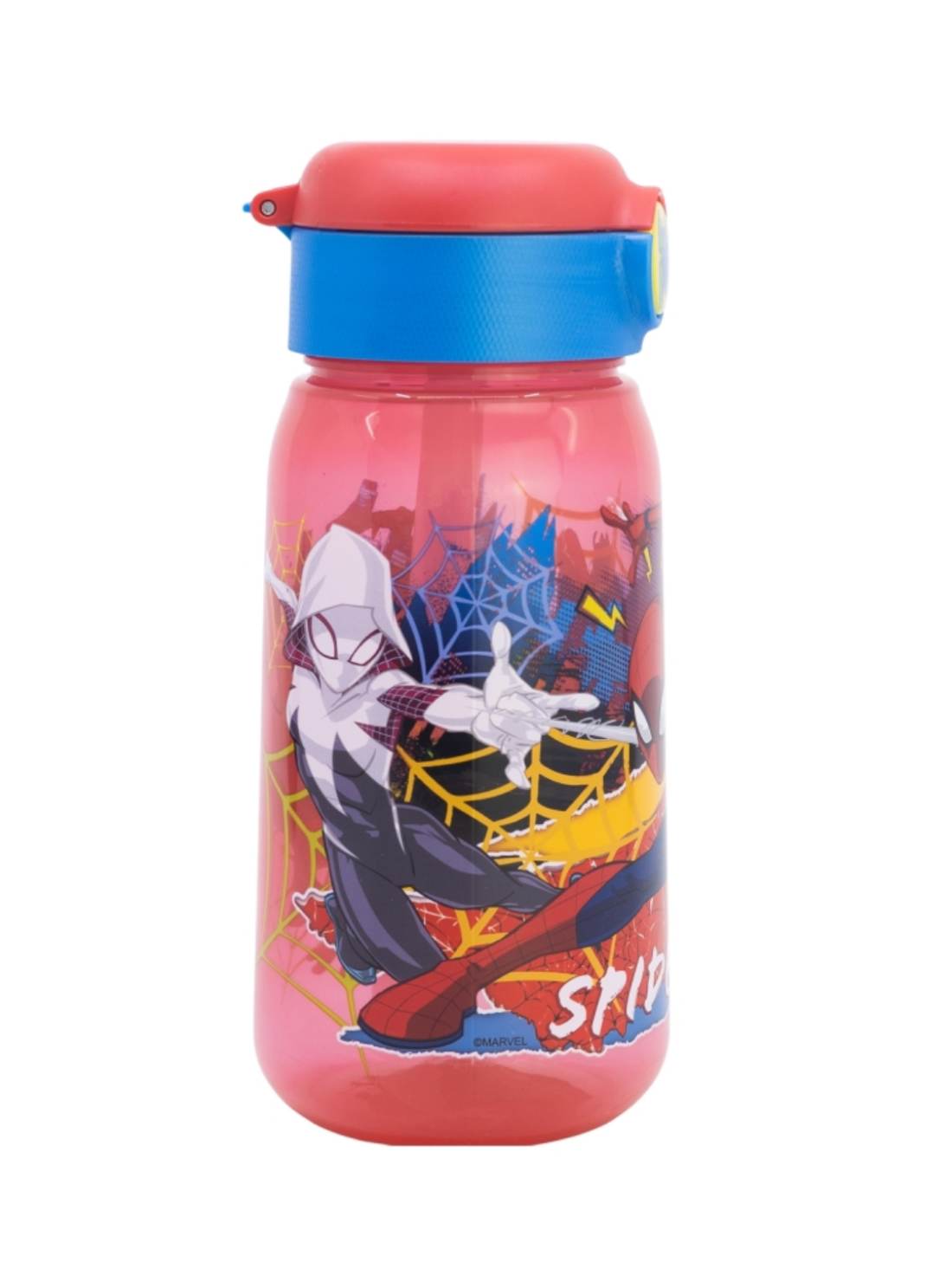 Borraccia A Scatto Con Cannuccia Marvel Spiderman 510ml