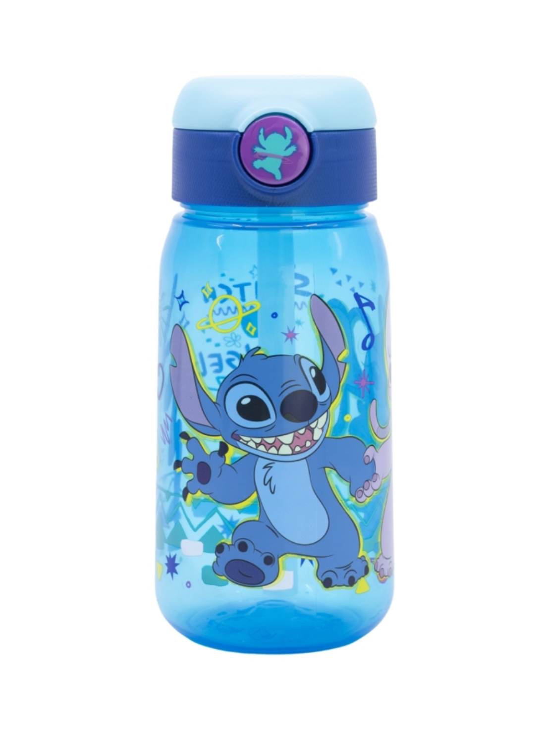 Borraccia A Scatto Con Cannuccia Disney Stitch 510ml