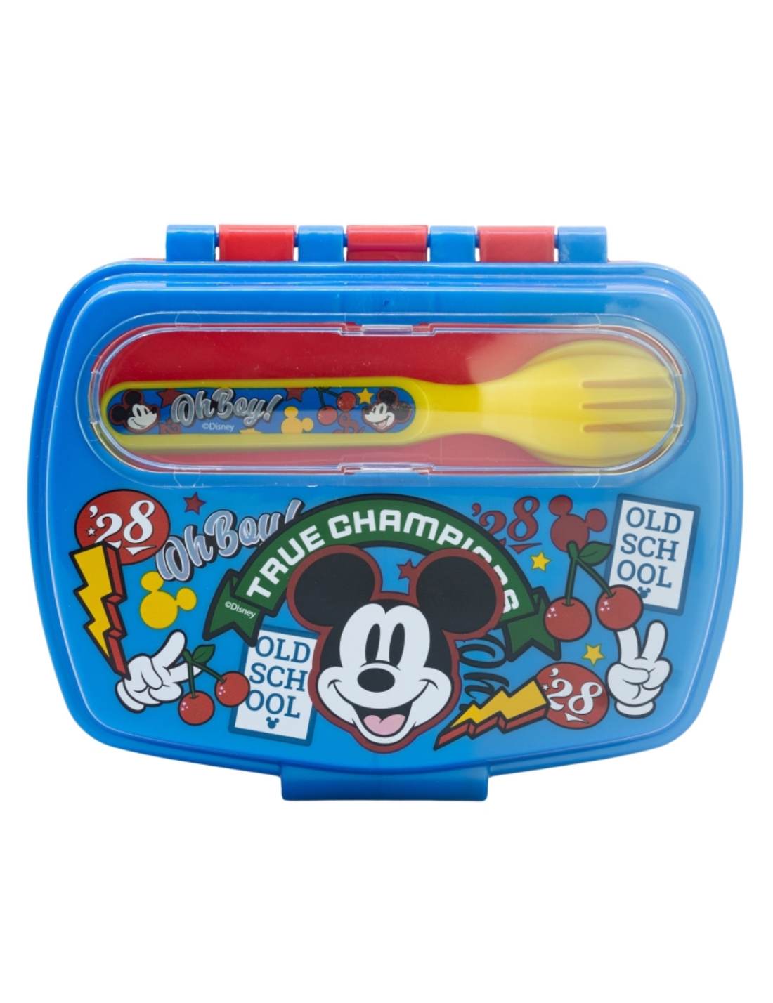 Porta Pranzo In Plastica Con Posate Topolino 17cm