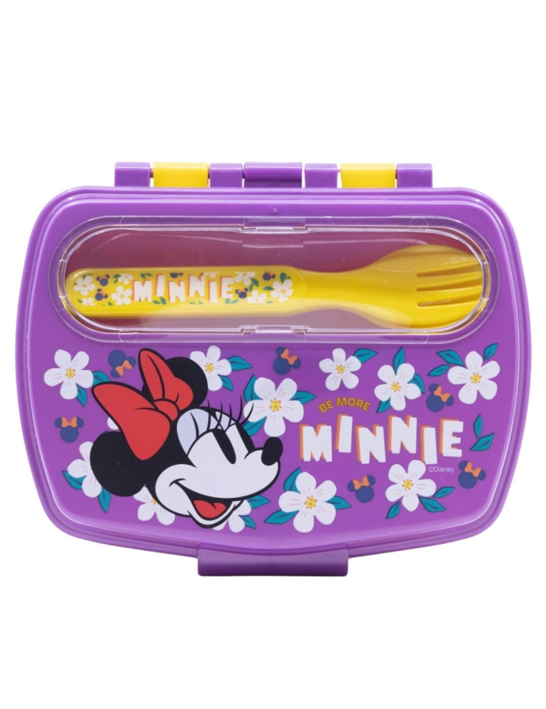 Porta Pranzo In Plastica Con Posate Minnie 17cm