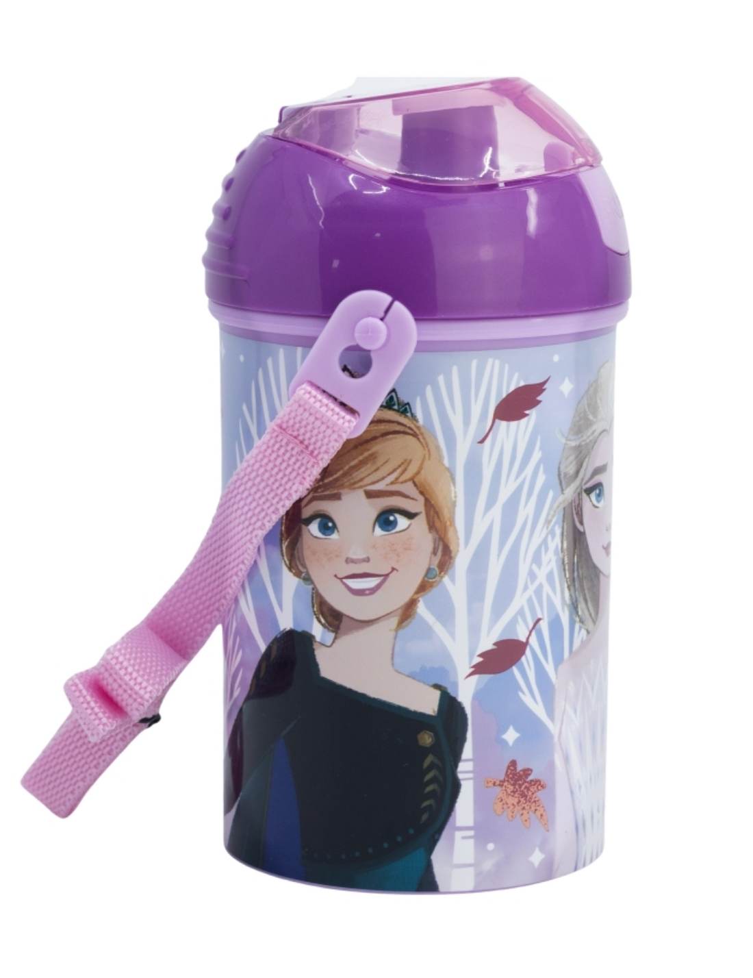 Borraccia A Scatto Con Cannuccia Disney Frozen 450ml