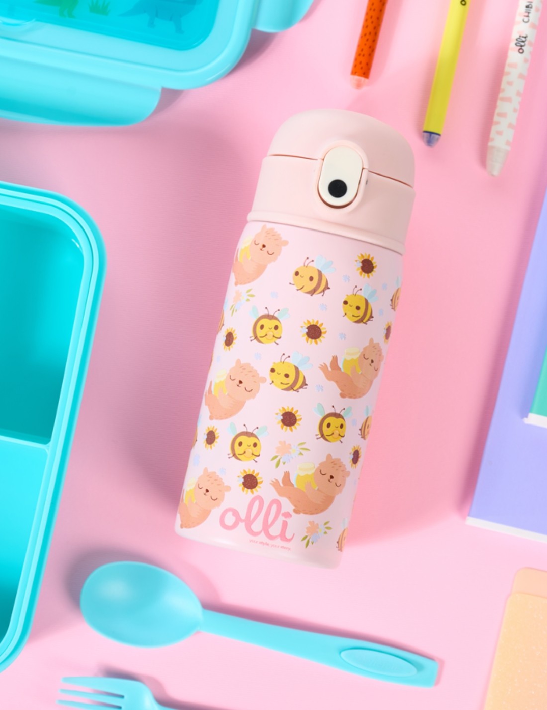 Borraccia Termica In Acciaio Inox Sweet Bee Olli Kids 350ml