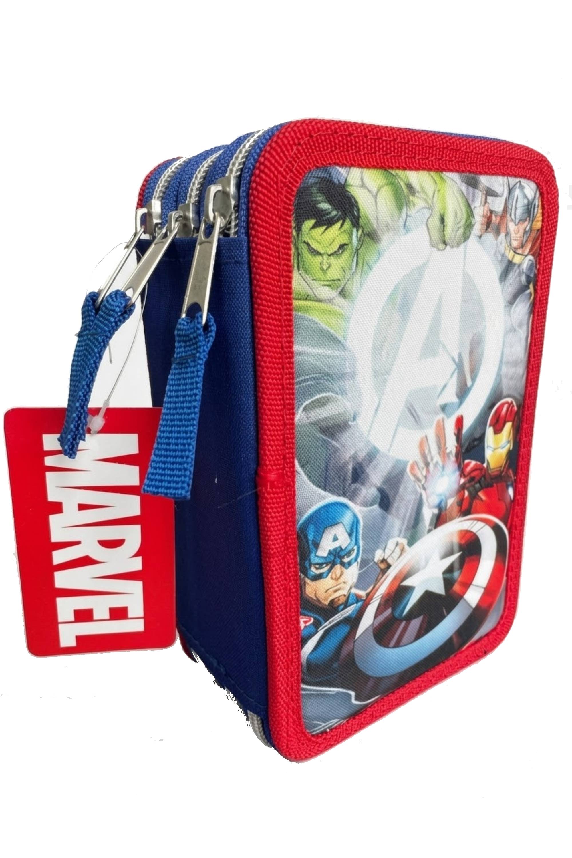 Astuccio Completo 3 Zip Giotto Marvel Avengers