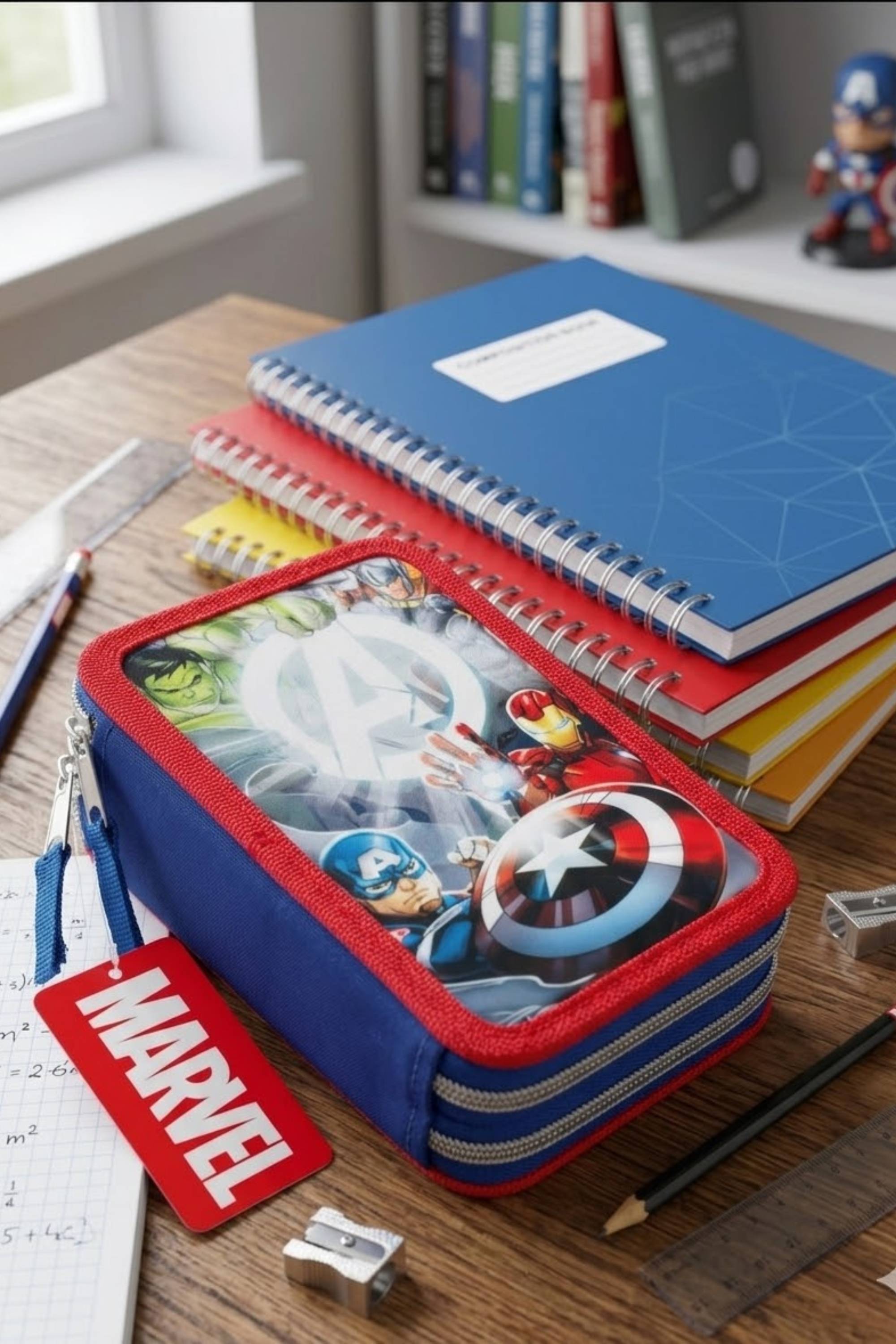 Astuccio Completo 3 Zip Giotto Marvel Avengers