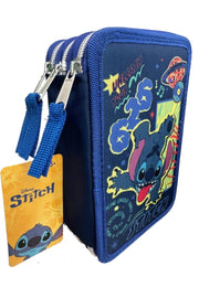 Giotto Disney Stitch 3-Zip Complete Pencil Case