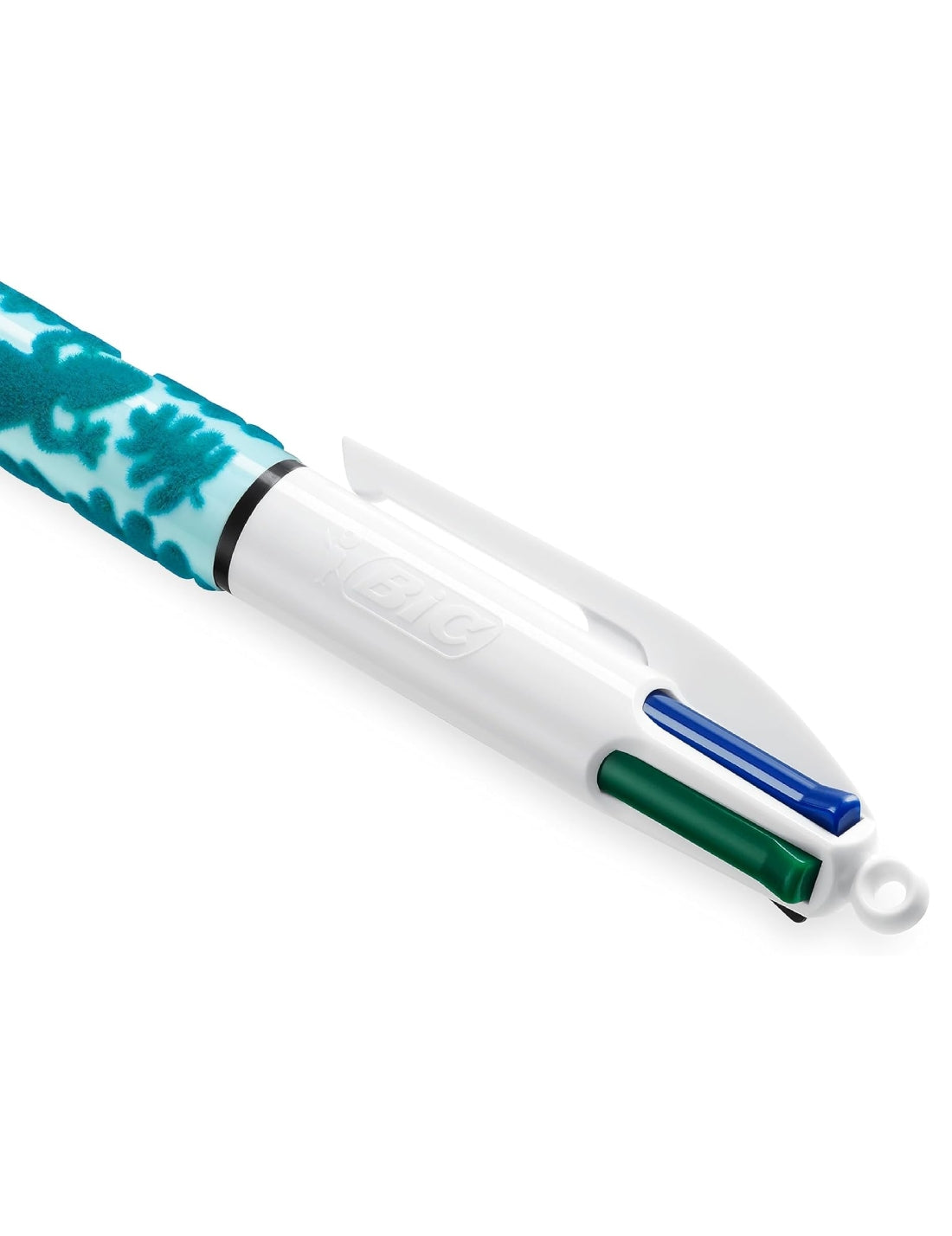 Penna A Sfera Bic 4 Colori Motivo Giungla Punta Media 1,0mm
