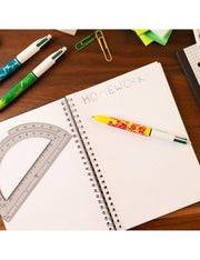 Penna A Sfera Bic 4 Colori Motivo Giungla Punta Media 1,0mm