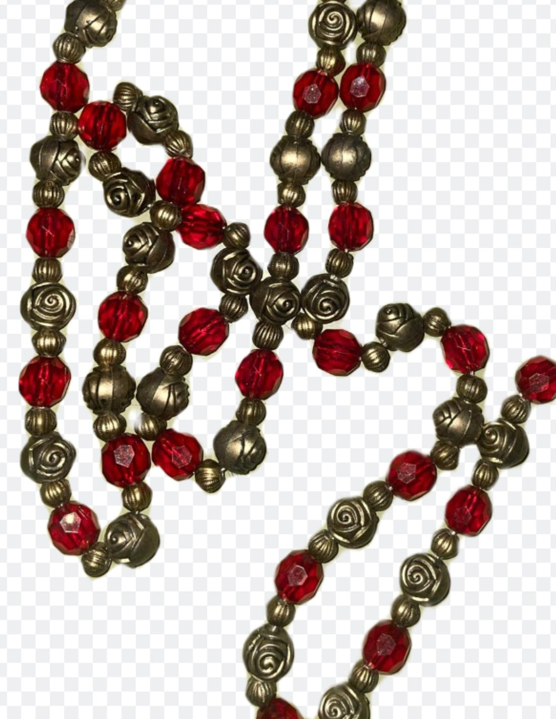 Addobbo Natale Collana Rose Decorative