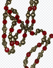 Addobbo Natale Collana Rose Decorative