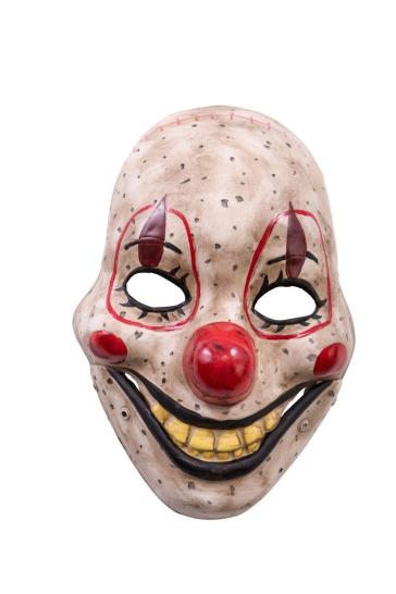 Clown Horror Con Mandibola Mobile In Plastica Maschera Halloween