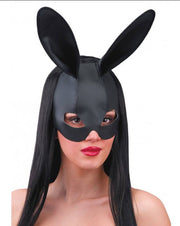 Maschera Coniglio Nera In Ecopelle