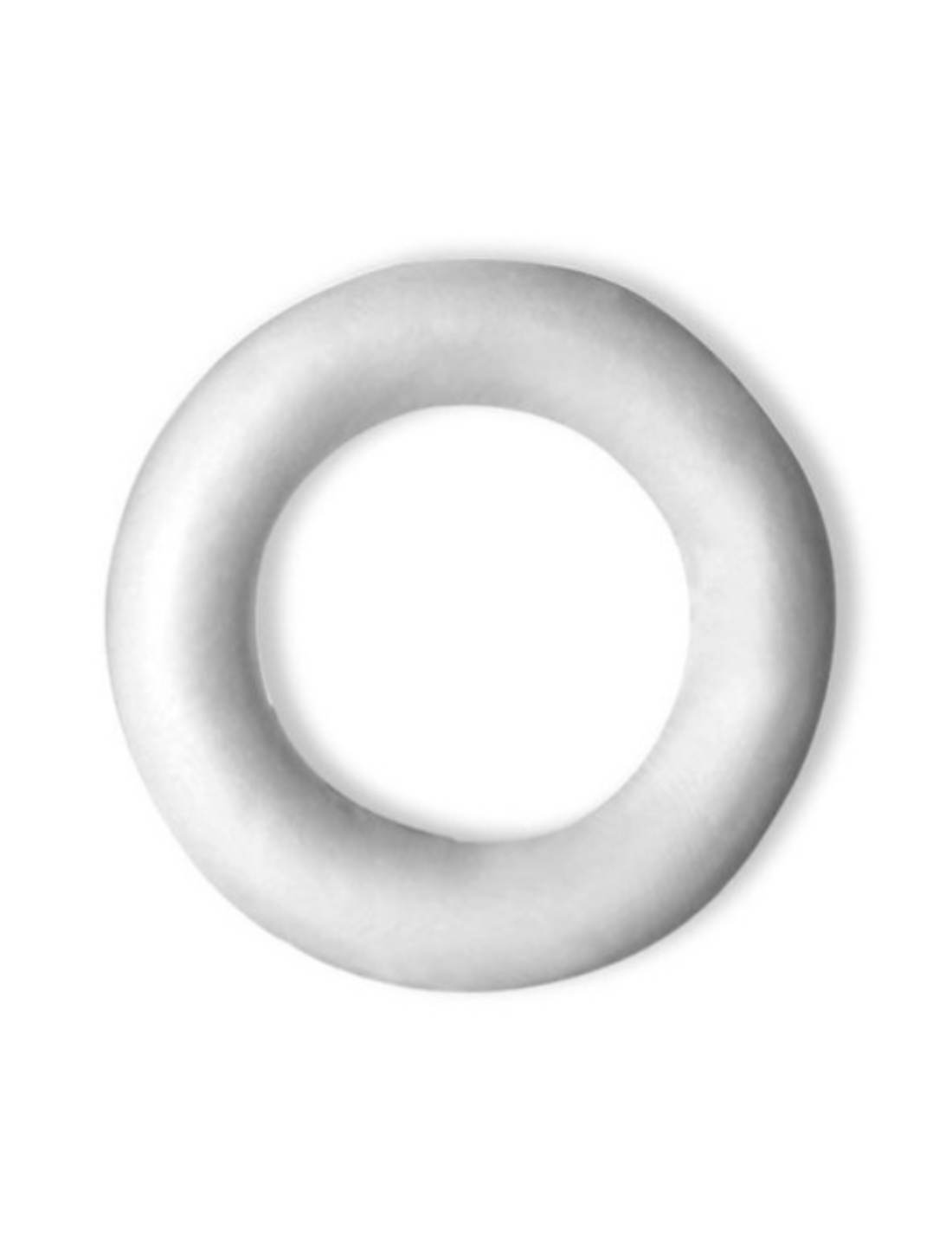 Corona Di Polistirolo Bianca 25cm