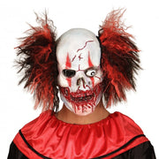 Maschera Halloween Testa Completa Teschio Clown Insanguinato