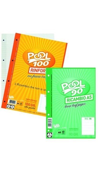 Fogli Ricambi Quaderno A Quadretti 5mm A5