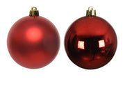 Pallina Albero Di Natale In Vetro Rosso 2,5cm