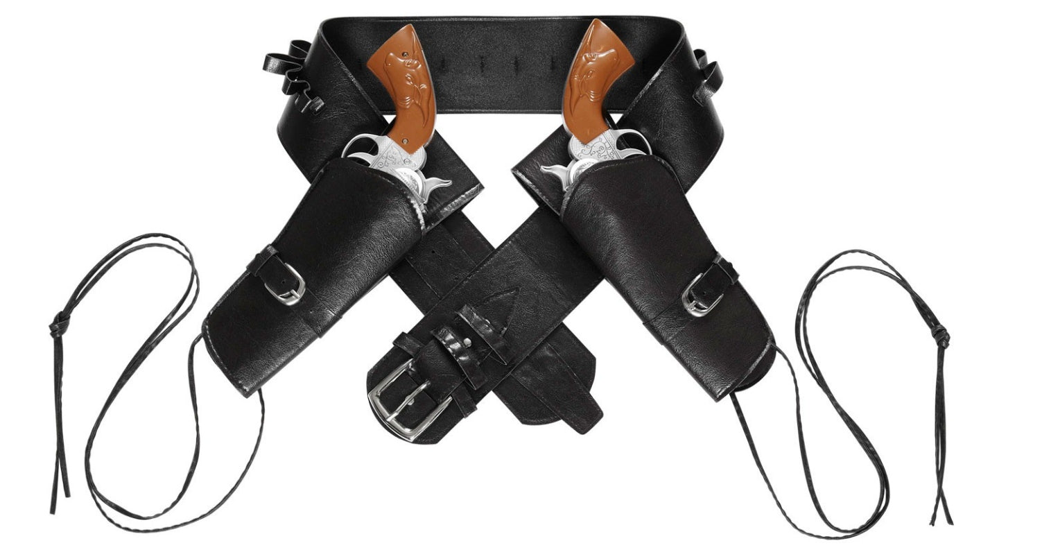 Cintura Con Doppia Fondina Western