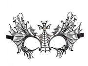 Maschera Nera Con Croce E Strass In Metallo