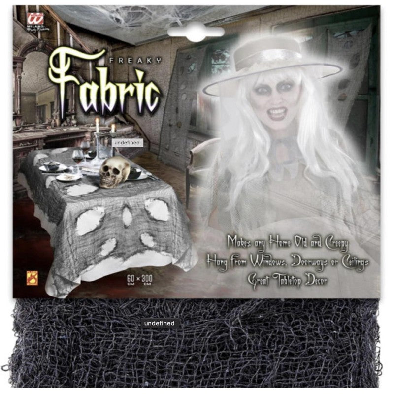 Tessuto Decorativo Halloween Horror Nero 60x300