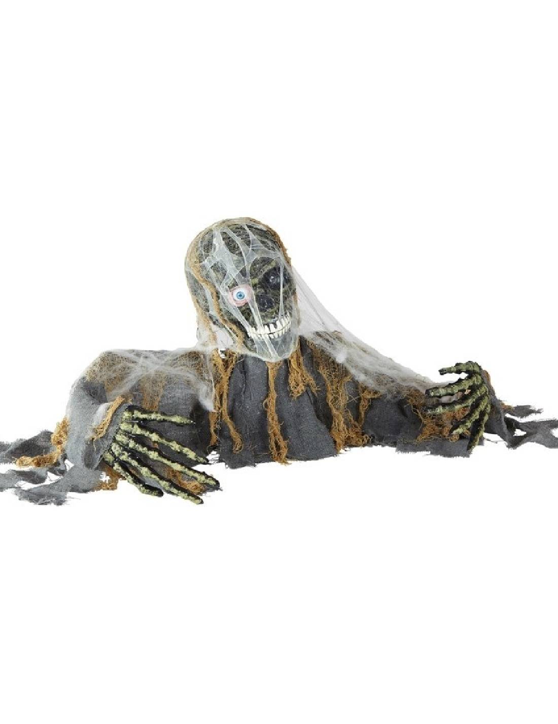 Decorazione Di Halloween Scheletro Animato Con Suoni E Luci 120cm