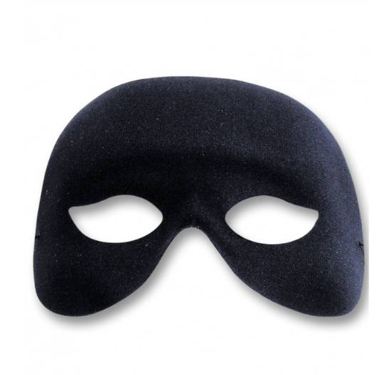 Maschera Occhi Nera In Velluto