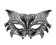 Maschera Halloween E Carnevale Gatto Macramè In Tessuto