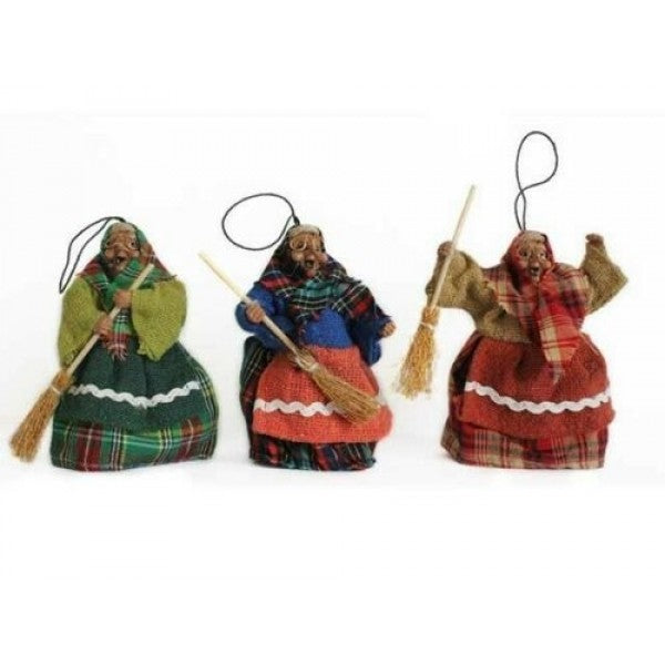 Addobbo Natale Befana Con Scopa 10cm
