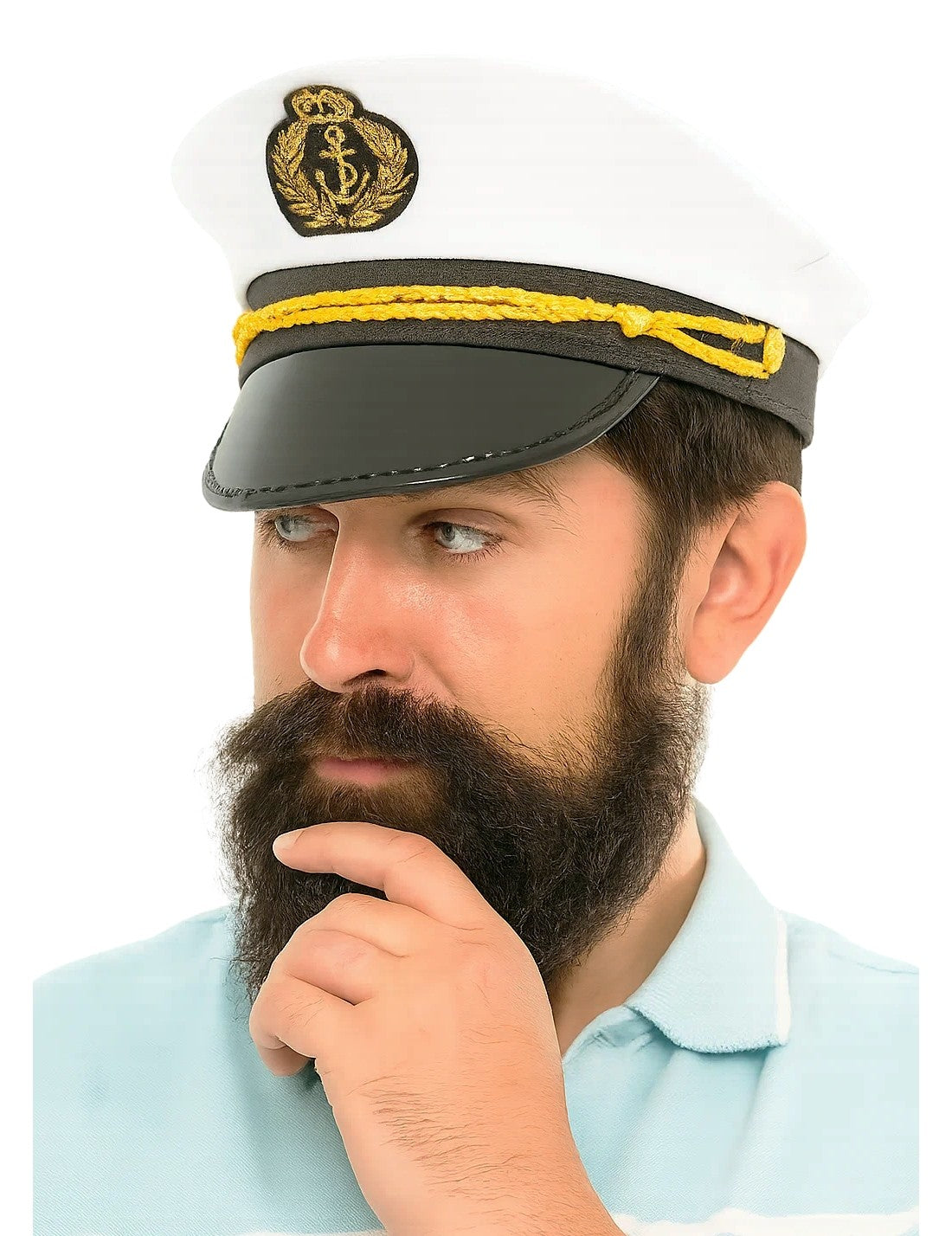 Cappello Bianco Capitano Nave Crociera Halloween E Carnevale