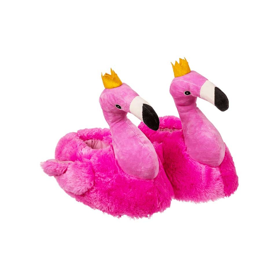 Pantofole Peluche Fenicottero Rosa