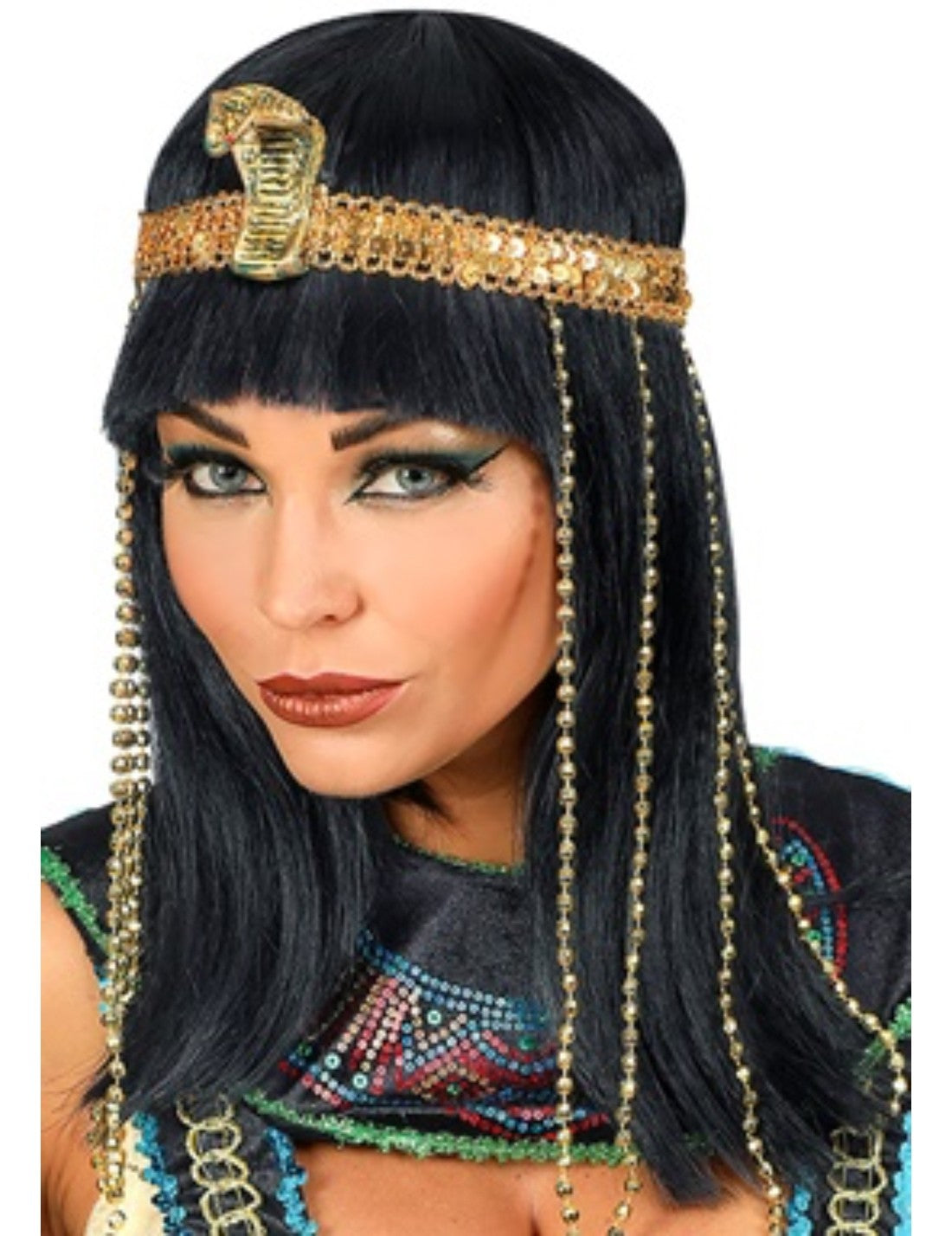Parrucca Di Carnevale Cleopatra Imperatrice Egiziana