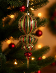 Pallina Albero Di Natale Ornamentale A Goccia 43cm