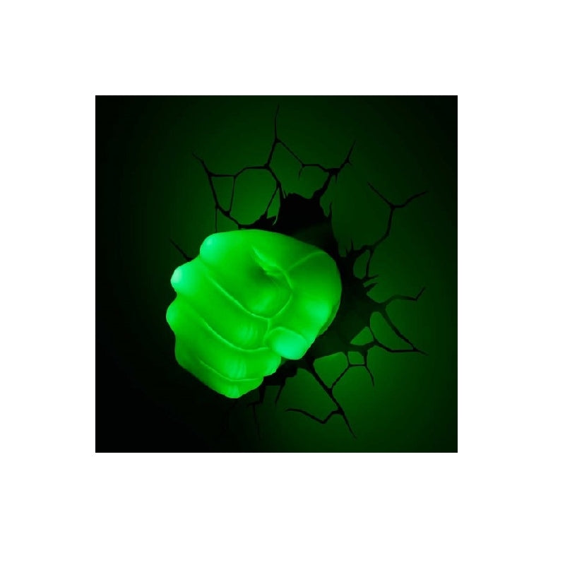 Lampada Led Da Muro Marvel Hulk Pugno