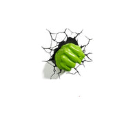 Lampada Led Da Muro Marvel Hulk Pugno