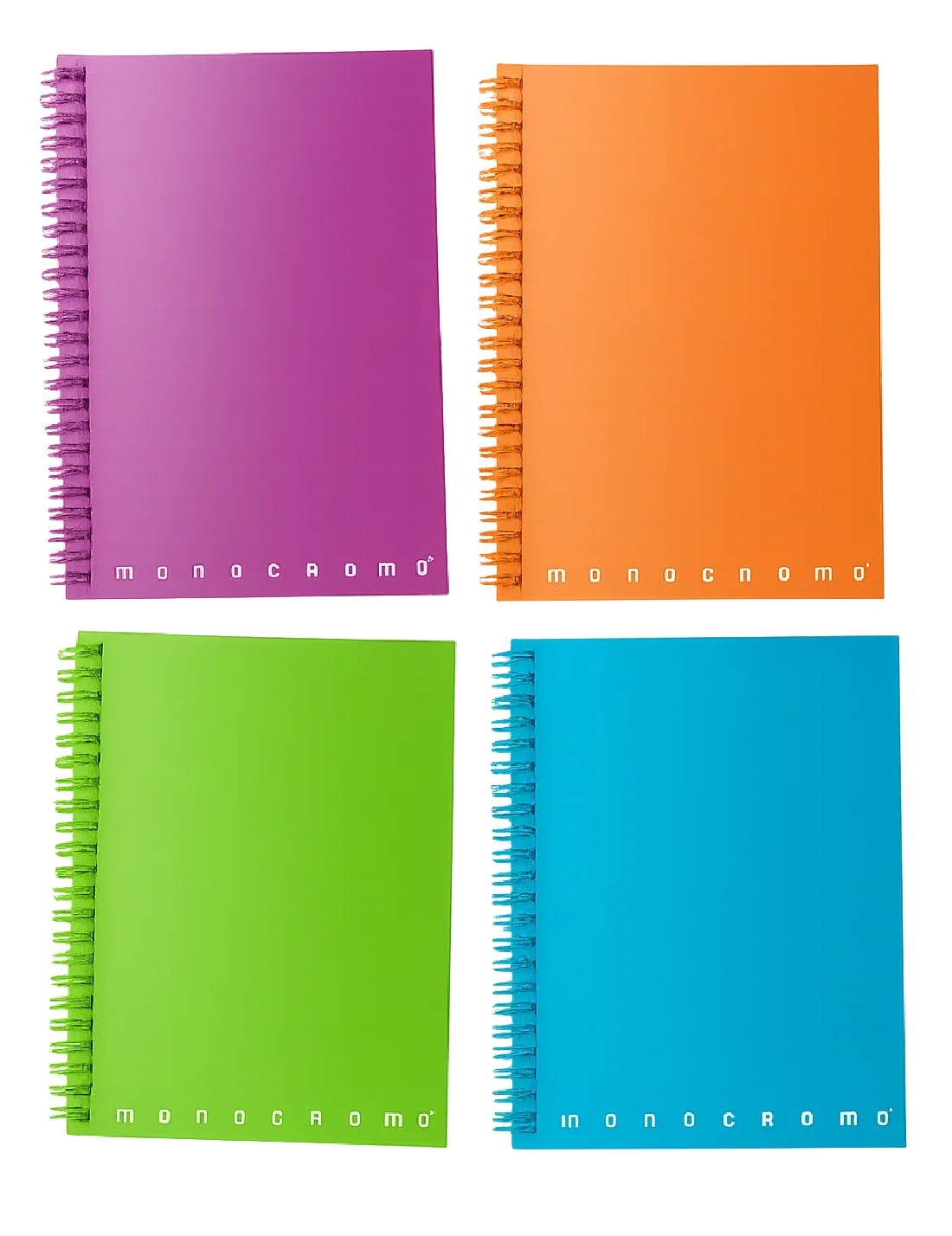 Quaderno Spiralato Pigna Monocromo Fluo 70ff 80gr A5