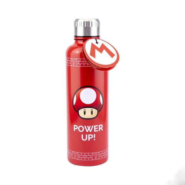 Borraccia Termica In Acciaio Inox 450ml Super Mario Rossa Super Fungo