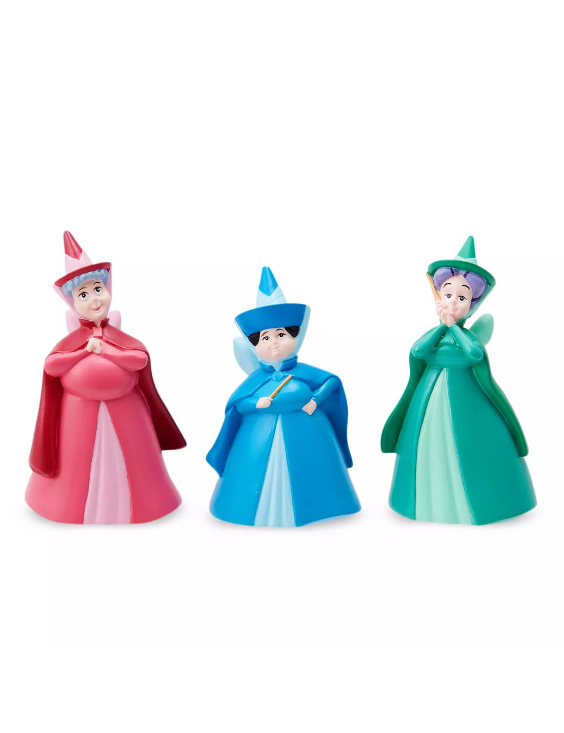 Set Fatine Disney La Bella Addormentata Nel Bosco Flora Fauna Serenella 6cm