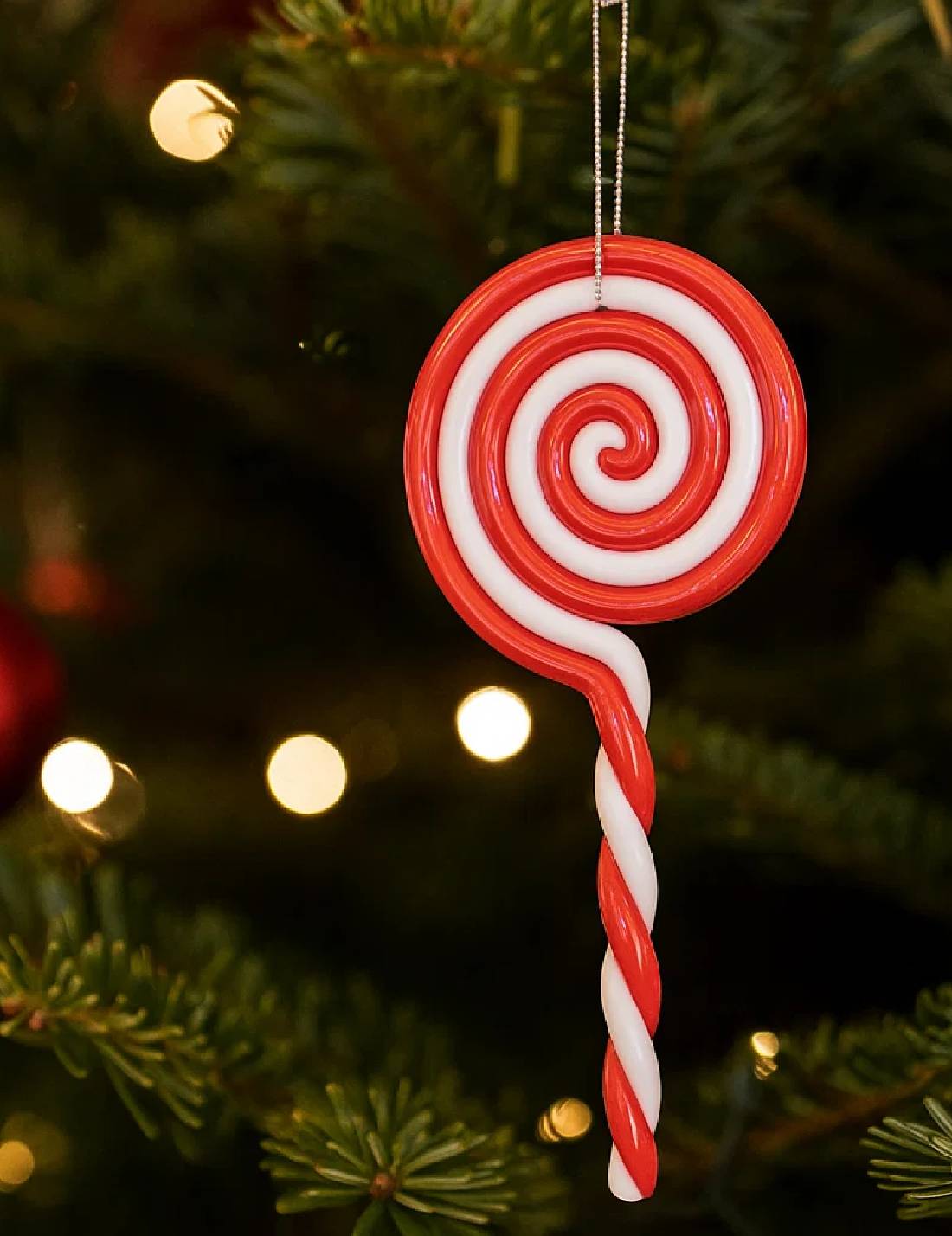Addobbo Albero Di Natale Lecca Lecca Candy 13cm